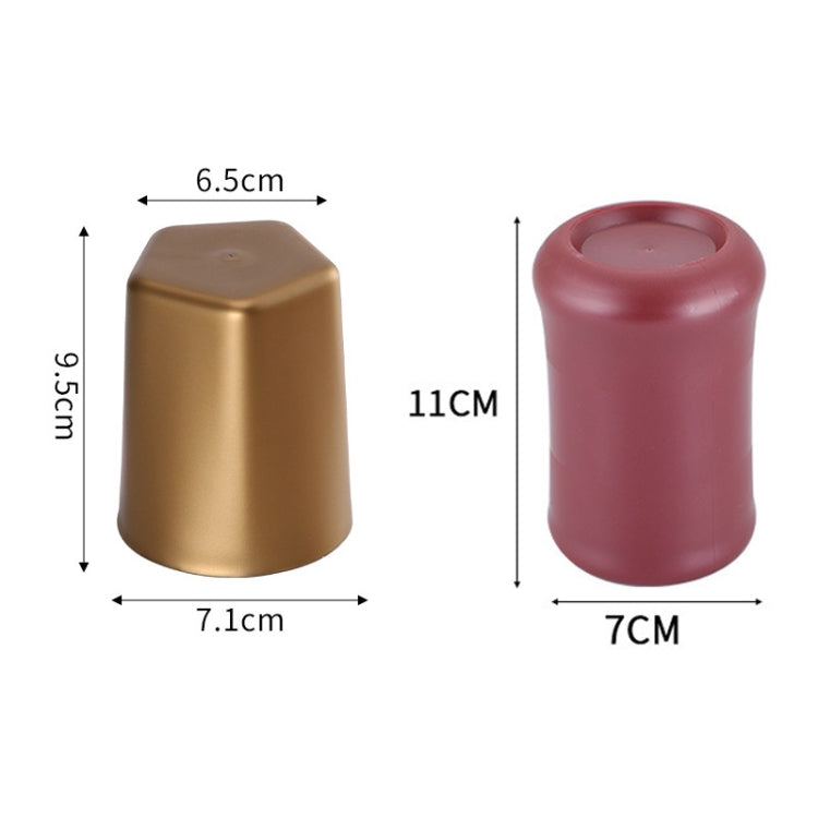 6 PCS Bar Thickening Anti-skid Dice Cup, Style: Little Waist(Golden) - Gambling by buy2fix | Online Shopping UK | buy2fix