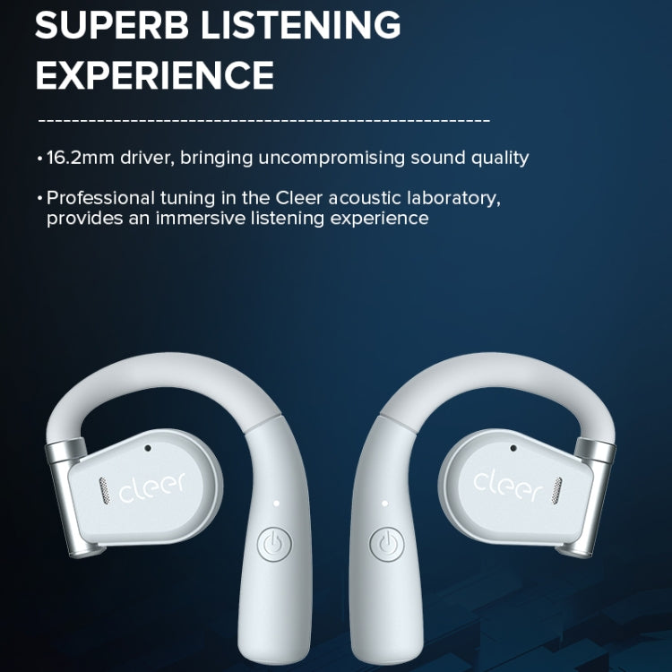 Cleer Call Noise Cancelling Music Gaming Swivel Over-Ear Wireless Bluetooth Earphones(White) - Bluetooth Earphone by Clear | Online Shopping UK | buy2fix