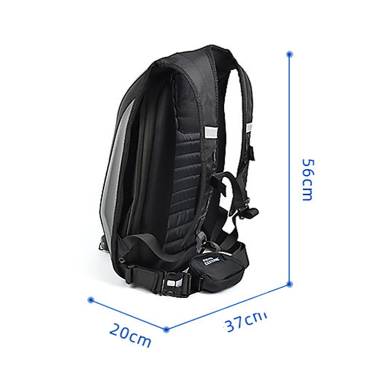 MOTOCENTRIC 11-MC-0077 Motorcycle EVA Turtle Shell Shape Riding Backpack(Black) - Bags & Luggages by MOTOCENTRIC | Online Shopping UK | buy2fix