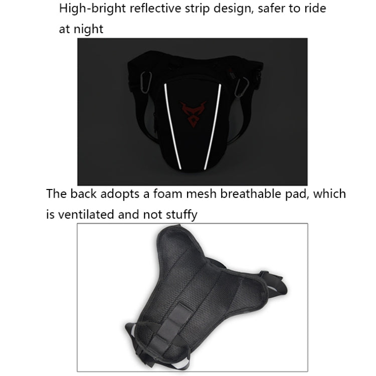 MOTOCENTRIC 11-MC-0105 Motorcycle Riding Leg Bag Waist Bag(Gray) - In Car by MOTOCENTRIC | Online Shopping UK | buy2fix