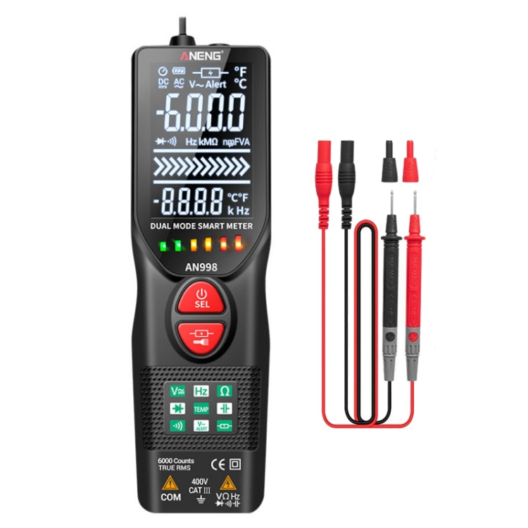 ANENG AN998 Smart Dual Mode Line Detection Induction Pen Multimeter - Digital Multimeter by ANENG | Online Shopping UK | buy2fix