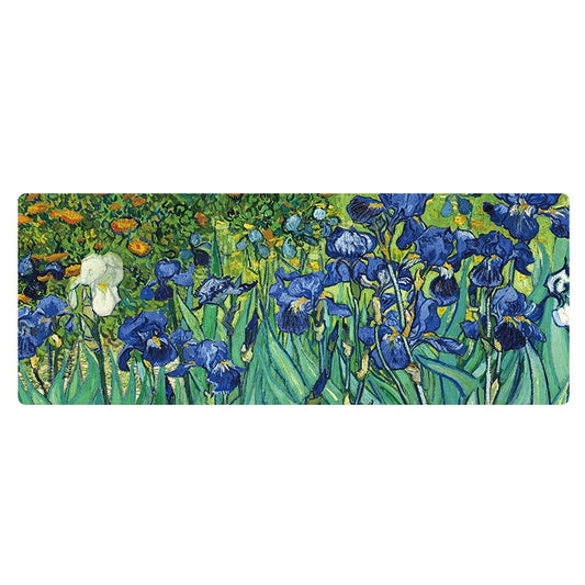 300x800x1.5mm Unlocked Am002 Large Oil Painting Desk Rubber Mouse Pad(Iris) - Mouse Pads by buy2fix | Online Shopping UK | buy2fix