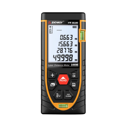 SNDWAY SW-M100 Laser Distance Meter Infrared Measuring Instrument, Distance: 100m - Laser Rangefinder by SNDWAY | Online Shopping UK | buy2fix