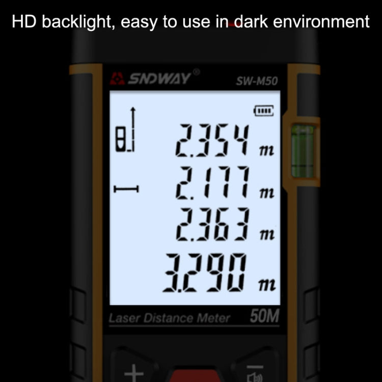 SNDWAY SW-M100 Laser Distance Meter Infrared Measuring Instrument, Distance: 100m - Laser Rangefinder by SNDWAY | Online Shopping UK | buy2fix