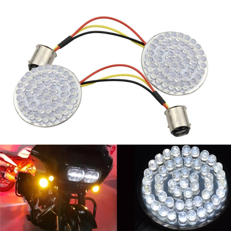 2 PCS Motorcycle LED Signal Steering Lamp For Dyna(White Light 1156 Without Lampshade) - In Car by buy2fix | Online Shopping UK | buy2fix