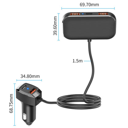 SC02M 5 In 1 Mobile Phone Fast Recharge Car Charger - In Car by buy2fix | Online Shopping UK | buy2fix