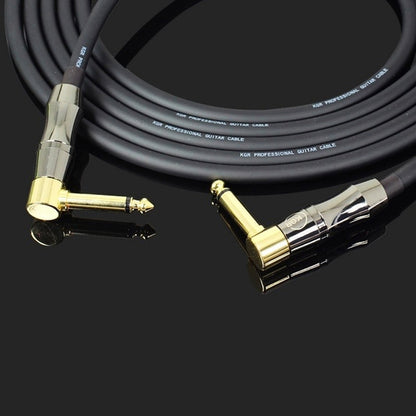 KGR Guitar Cable Keyboard Drum Audio Cable, Specification: 15m(Double Elbow Jack) - Instrument Audio Cables by KGR | Online Shopping UK | buy2fix