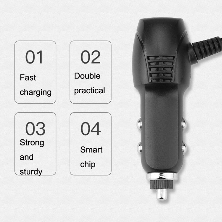 2 PCS Car Charger Fast Charging Driving Recorder Supply Line, Style: 1.5A+2.4A(Mini Left Bend) - In Car by buy2fix | Online Shopping UK | buy2fix