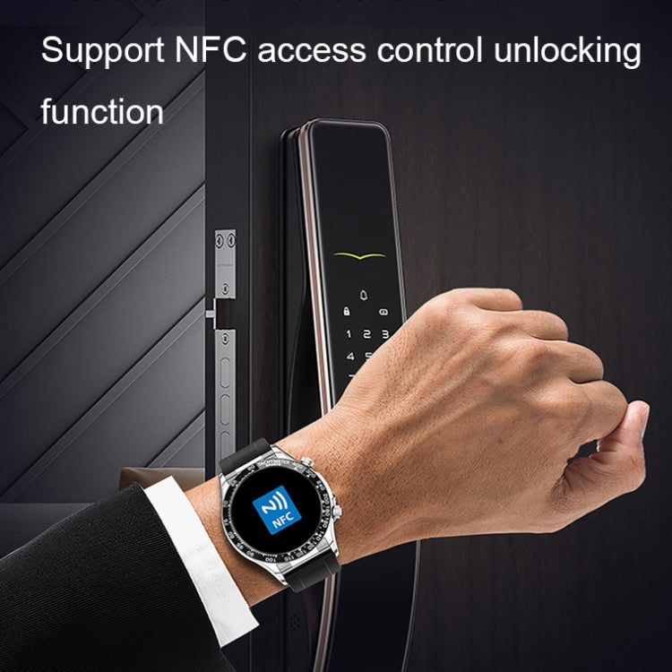 LOANIY E18 Pro Smart Bluetooth Calling Watch with NFC Function, Color: Black Silver Steel - Smart Wear by LOANIY | Online Shopping UK | buy2fix