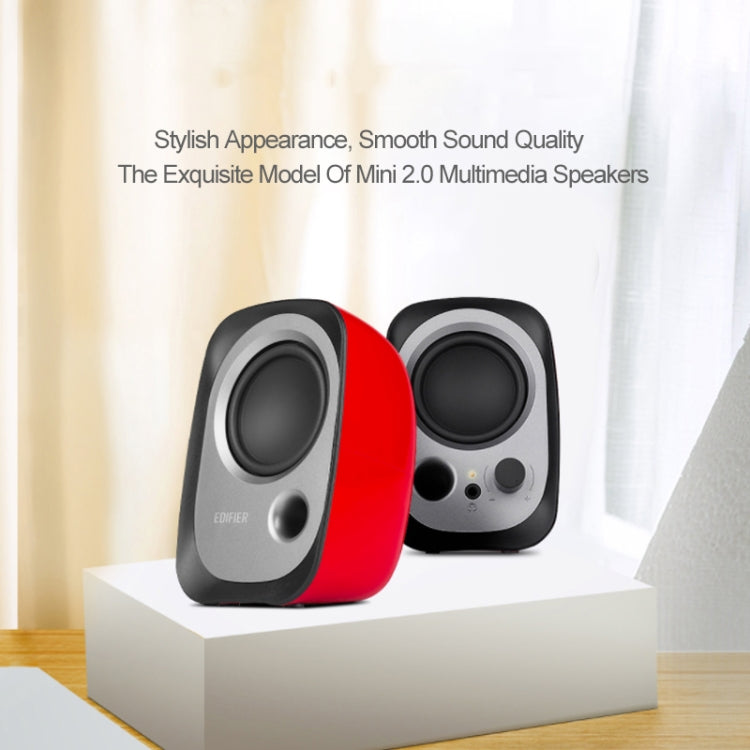 2 PCS Edifier R12U Subwoofer Mobile Phone Mini Desktop Computer USB Audio(Red) -  by Edifier | Online Shopping UK | buy2fix