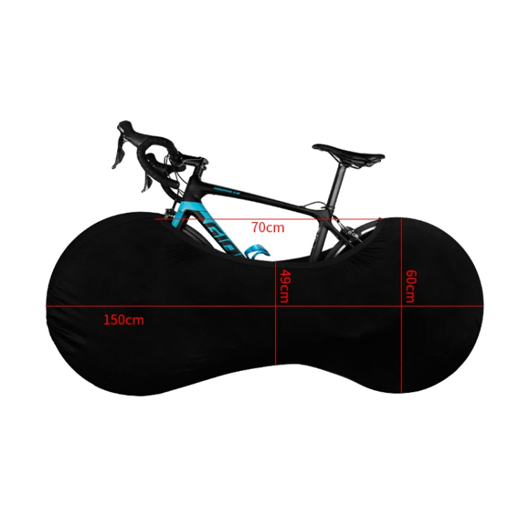 Bicycle Tire Dust Cover High Elasticity Universal Road Bike Wheel Cover(Black) - Protective Cases by buy2fix | Online Shopping UK | buy2fix