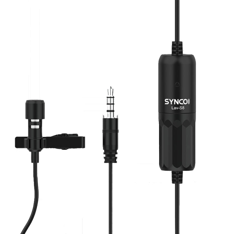 SYNCO S8 Lavalier Live Wired Microphone, Spec: Black + 8 Pin - Consumer Electronics by SYNCO | Online Shopping UK | buy2fix