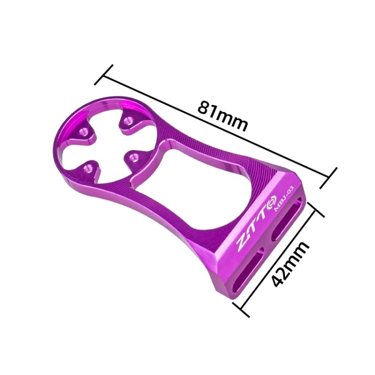 ZTTO Mountain Bike Stopwatch Mount Bicycle Extension Stand, Color: Purple - Holders by ZTTO | Online Shopping UK | buy2fix