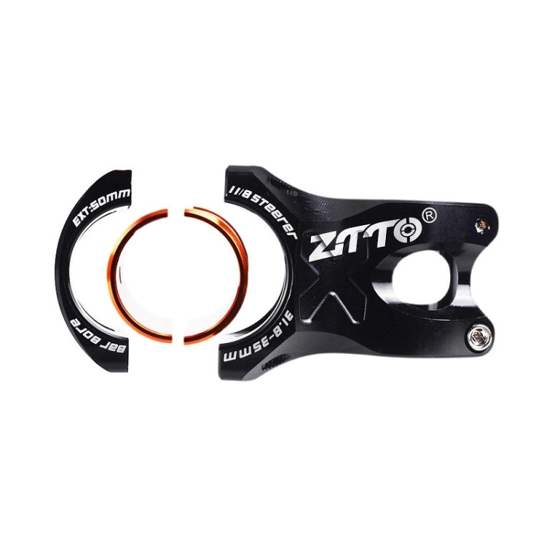 ZTTO Bicycle Handlebar Hollow 0 Degree Short Riser(Black) - Others by ZTTO | Online Shopping UK | buy2fix