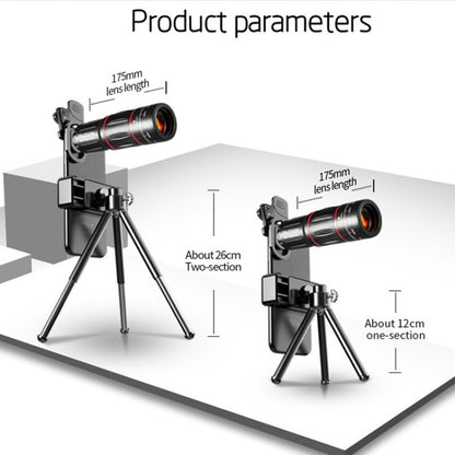 Mobile Phone Universal Lens Telescope 28X + Wide Angle 0.6X + Macro 20X + Fisheye 198 Degree Set - Combination Lens by buy2fix | Online Shopping UK | buy2fix