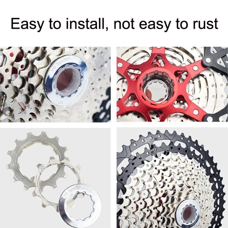 VG Sports Split Mountain Bike Lightweight Cassette Flywheel, Style: 10 Speed 42T (Silver) - Bicycle Chains & Rounds by VG Sports | Online Shopping UK | buy2fix