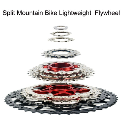 VG Sports Split Mountain Bike Lightweight Cassette Flywheel, Style: 12 Speed 50T (Silver) - Bicycle Chains & Rounds by VG Sports | Online Shopping UK | buy2fix