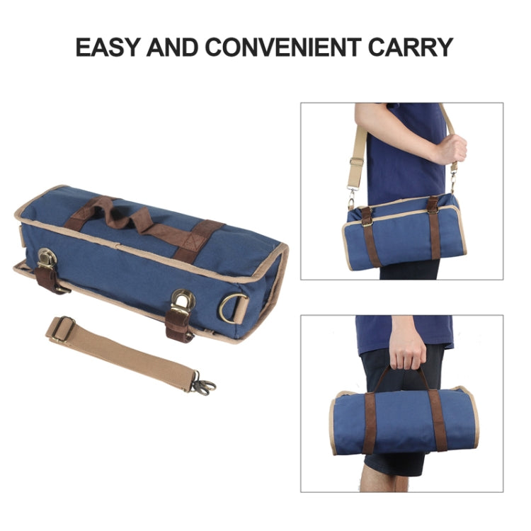 CL179 Bartender Waterproof Canvas Storage Bag Bar Bartending Tools(Blue) - Storage Bags & Boxes by buy2fix | Online Shopping UK | buy2fix