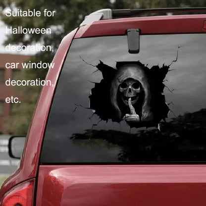 5PCS Halloween Horror Skull Car Window Sticker, Size:, Color: 30x20cm - In Car by buy2fix | Online Shopping UK | buy2fix