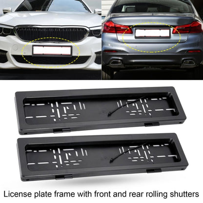 European Standard Electric License Plate Roller Shutter Protective Cover - In Car by buy2fix | Online Shopping UK | buy2fix