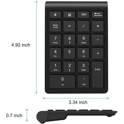 BT304 22 Keys Laptop Mini Wireless Keyboard, Spec: 2.4G (Gray) - Wireless Keyboard by buy2fix | Online Shopping UK | buy2fix