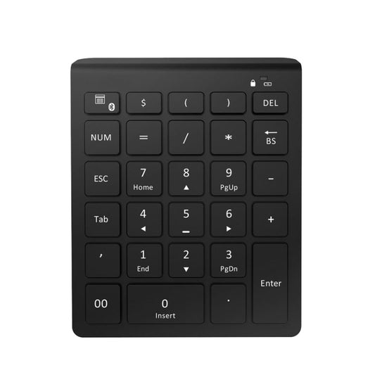 BT302 28 Keys Laptop Mini Wireless Keyboard, Spec: Bluetooth (Black) - Wireless Keyboard by buy2fix | Online Shopping UK | buy2fix