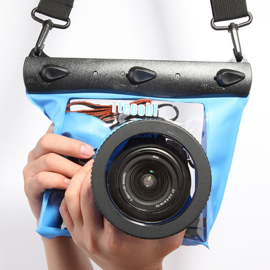 Tteoobl  20m Underwater Diving Camera Housing Case Pouch  Camera Waterproof Dry Bag, Size: M(Blue) - Camera Accessories by Tteoobl | Online Shopping UK | buy2fix