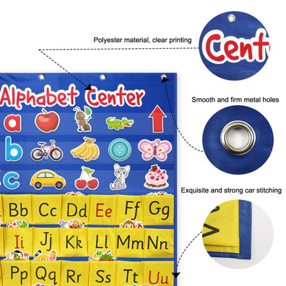 Alphabet Card Early Teaching Hanging Bag Letter Pocket - Early Education Toys by buy2fix | Online Shopping UK | buy2fix