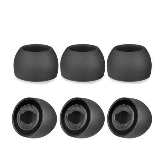6 PCS Silicone Earplugs For TWS Samsung Galaxy Buds Pro( Large Black) - Apple Accessories by buy2fix | Online Shopping UK | buy2fix