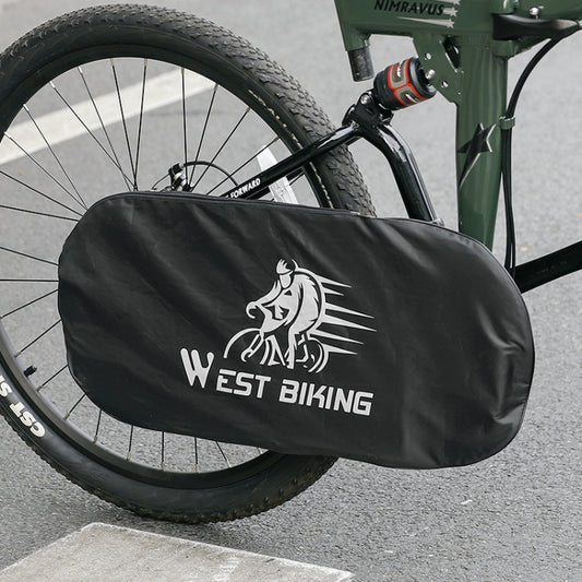 WEST BIKING YP0719301 Bicycle Dust Chain Cover Crankset Protective Cover(Black) - Outdoor & Sports by WEST BIKING | Online Shopping UK | buy2fix