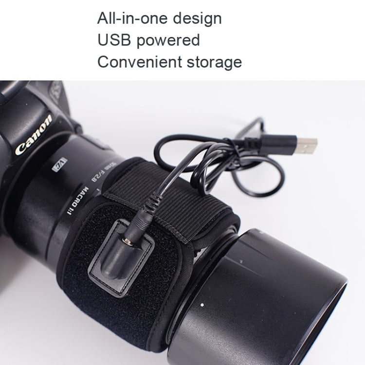 DJ-006 Camera USB Degrader Lens Diving Material Warm Belt(3 Gear Adjustment Temperature) - Camera Accessories by buy2fix | Online Shopping UK | buy2fix