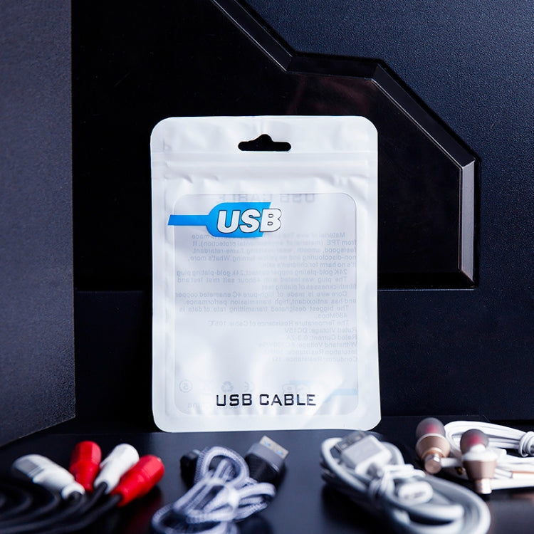 100 PCS  USB Cable Packaging Bag Data Cable Bag Ziplock Bag 10.5 x 15 cm -  by buy2fix | Online Shopping UK | buy2fix