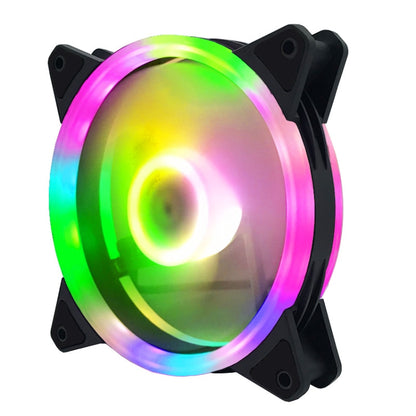 Computer CPU RGB luminous Radiator 3 Fans+Remote Control - Computer & Networking by buy2fix | Online Shopping UK | buy2fix
