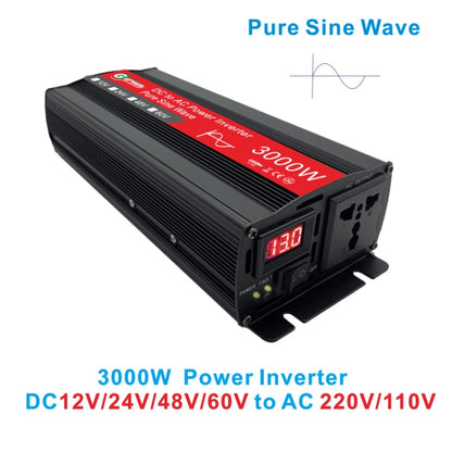 Gurxun Sine Wave Inverter 3000W 12/24/48/60V To 220V Car Boost Converter, Specification: 24V-220V - In Car by buy2fix | Online Shopping UK | buy2fix
