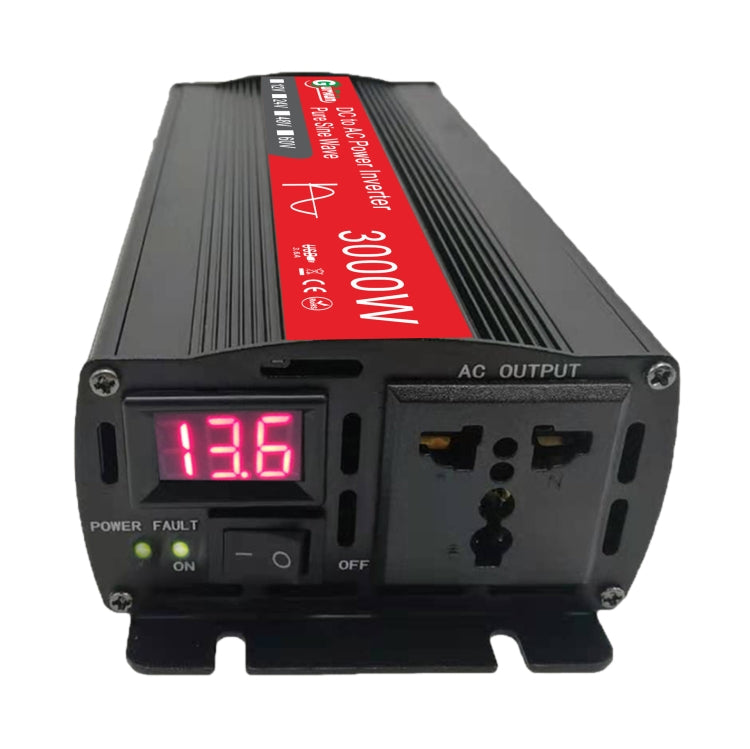 Gurxun Sine Wave Inverter 3000W 12/24/48/60V To 220V Car Boost Converter, Specification: 48V-220V - In Car by buy2fix | Online Shopping UK | buy2fix