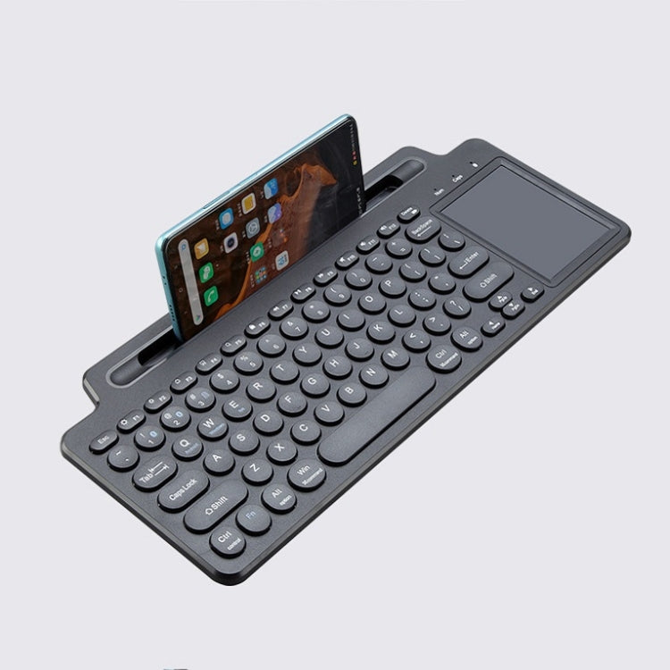 2.4G Bluetooth Wireless Keyboard With Card Slot Bracket With Touchpad - Wireless Keyboard by buy2fix | Online Shopping UK | buy2fix