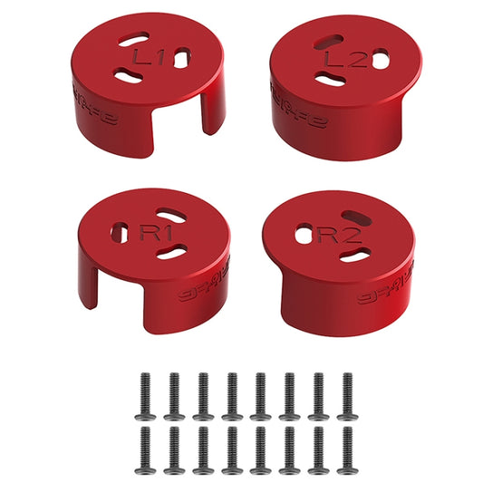 4 PCS / Set Sunnylife AT-MD475 Dust-proof Waterproof Aluminum Alloy Motor Cover For DJI Avata(Red) - DJI & GoPro Accessories by buy2fix | Online Shopping UK | buy2fix