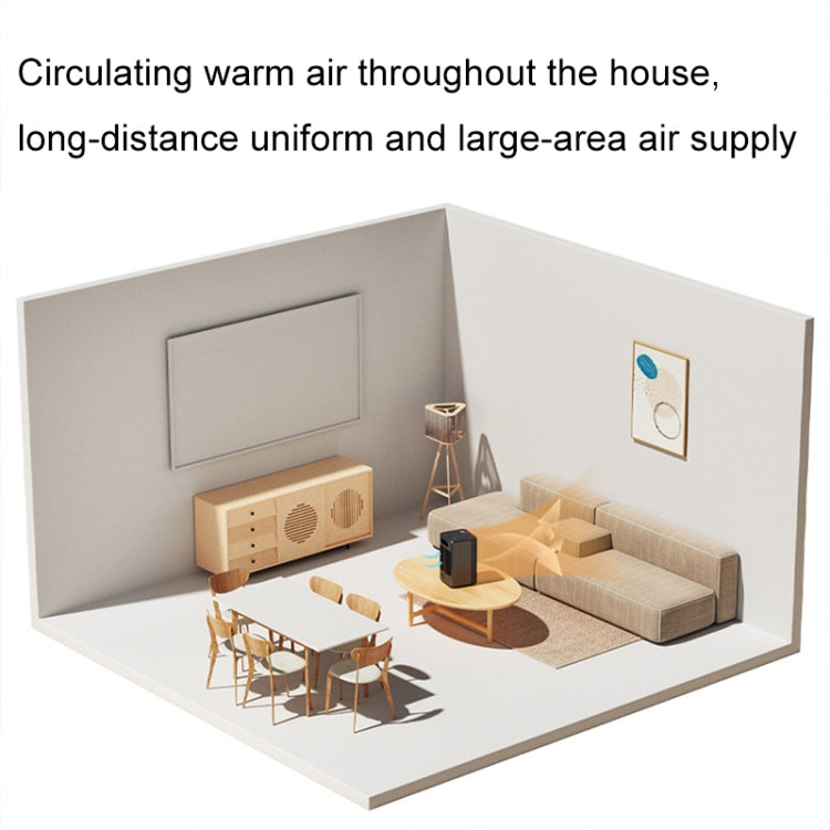 WT-WA2 Home Desktop Mini Warm Air Machine Heating Heater, Plug Type: EU Plug(Black) - Consumer Electronics by buy2fix | Online Shopping UK | buy2fix