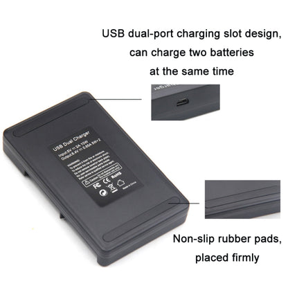 LP-E6 SLR Camera Vertical Dual Battery Charger - Camera Accessories by buy2fix | Online Shopping UK | buy2fix