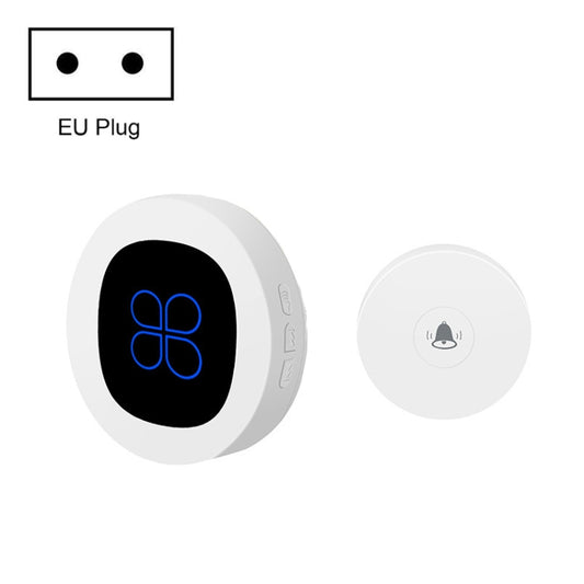 R16 1 For 1 Smart Wireless Self-Powered Hotel Home Electronic Call Doorbell(EU Plug White) - Security by buy2fix | Online Shopping UK | buy2fix