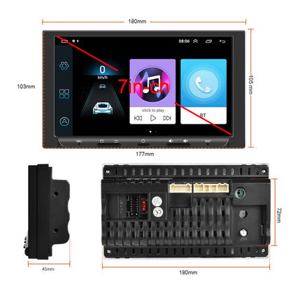 7 inch Carplay GPS Navigation Reverse Integrated Machine, Style: Standard(2+32G) - In Car by buy2fix | Online Shopping UK | buy2fix