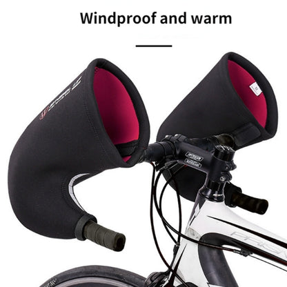WHEEL UP Winter Bike Handlebar Gloves Bicycle Bar Thermal Mittens,Style: Road Bike Reflective - Outdoor & Sports by WHEEL UP | Online Shopping UK | buy2fix