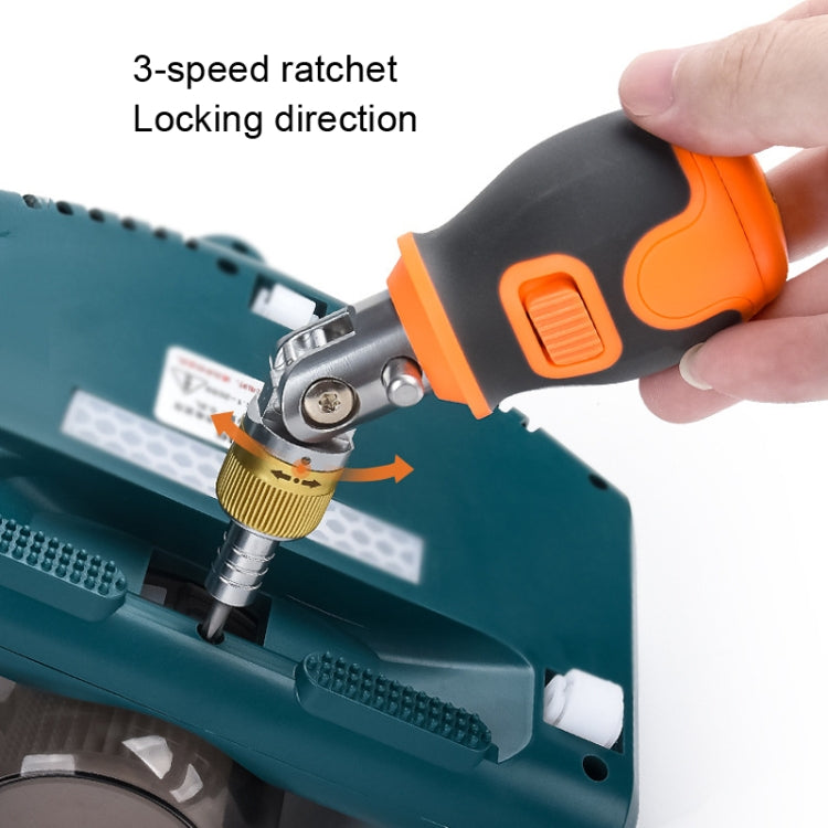 2050E 8 In 1 Portable Multifunctional S2 Batch Head Two-way Ratchet Screwdriver Set(Gray) - Home & Garden by buy2fix | Online Shopping UK | buy2fix