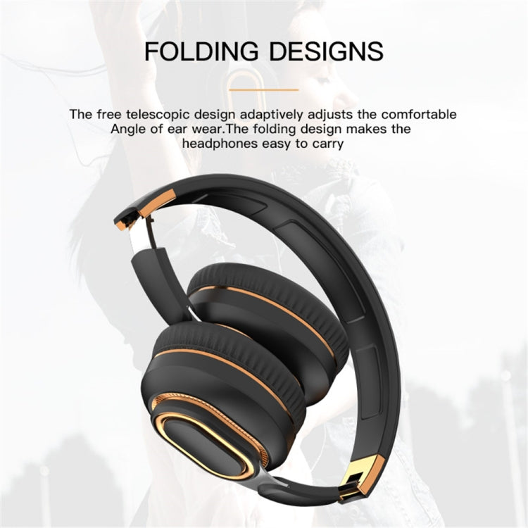 H7 Foldable Wireless Bluetooth Headset With Microphone Support TF Card, AUX(Black) - Apple Accessories by buy2fix | Online Shopping UK | buy2fix