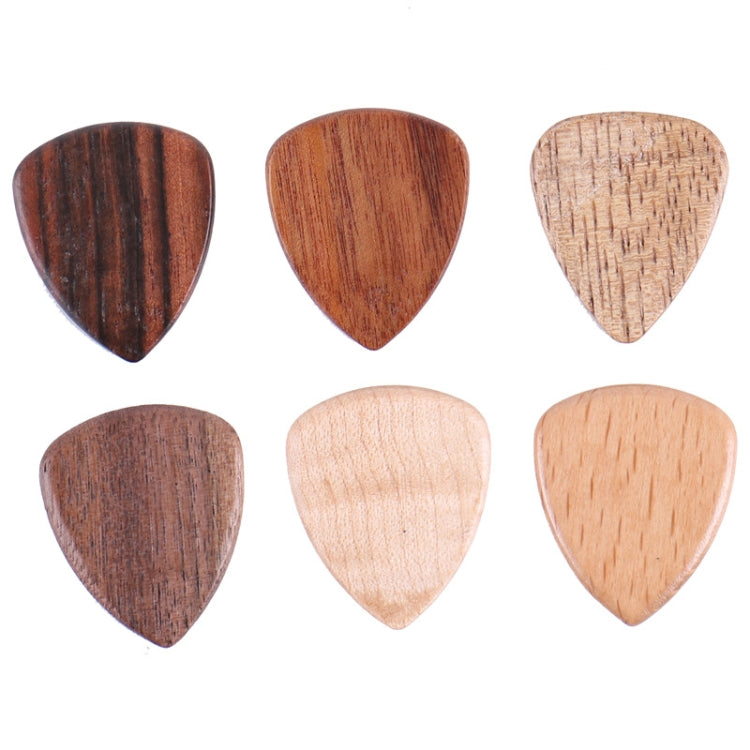 3PCS Folk Fingers Solid Wood Guitar Pick Music Accessories Color Random Delivery - Guitar Tuner by buy2fix | Online Shopping UK | buy2fix