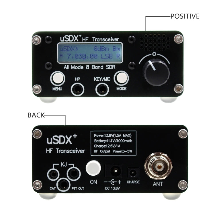 Usdr Usdx + V2 Plus 8 Band SDR Full Mode HF SSB QRP High Frequency Transceiver, Spec: No Power Supply - Consumer Electronics by buy2fix | Online Shopping UK | buy2fix