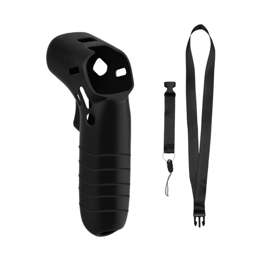 For DJI FPV Combo Controller Silicone Cover Protective Sleeve Skin Case With Lanyard Black - DJI & GoPro Accessories by buy2fix | Online Shopping UK | buy2fix
