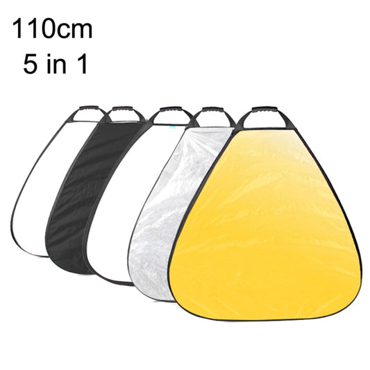 Selens  5 In 1 (Gold / Silver  / White / Black / Soft Light) Folding Reflector Board, Size: 110cm Triangle - Camera Accessories by Selens | Online Shopping UK | buy2fix