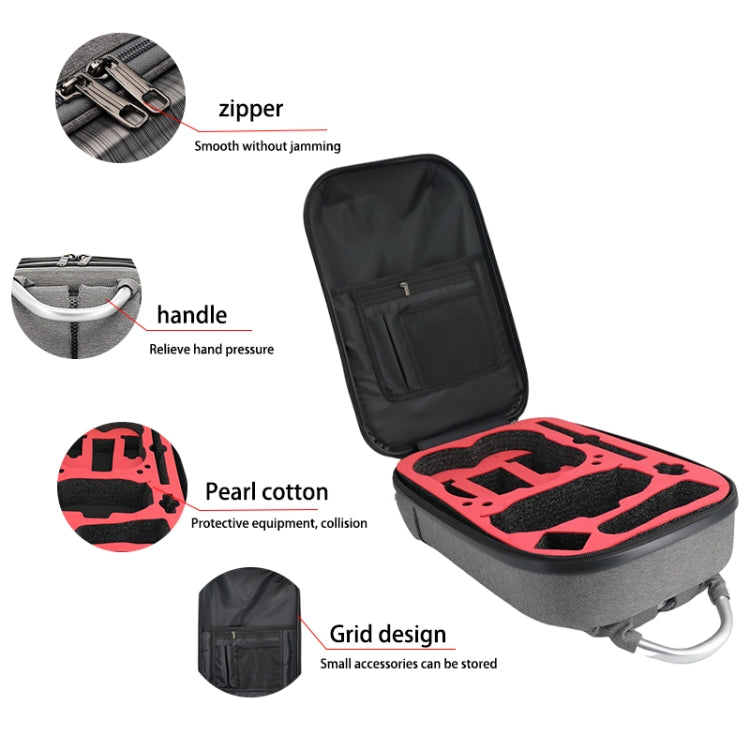 For DJI Avata Carbon Fiber Backpack Shockproof And Waterproof Bag(Black and Gray) - DJI & GoPro Accessories by buy2fix | Online Shopping UK | buy2fix