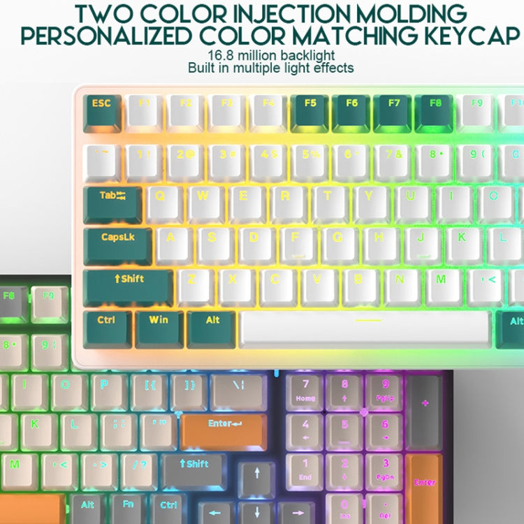 ZIYOU LANG  K3 100 Keys Game Glowing Wired Mechanical Keyboard, Cable Length: 1.5m, Style: Micro Light Version Red Axis - Wired Keyboard by ZIYOU LANG | Online Shopping UK | buy2fix